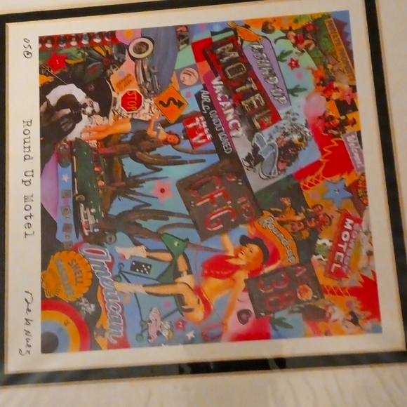 NELSON DE LA NUEZ Signed Print of ROUND UP MOTEL - Picture 3 of 3